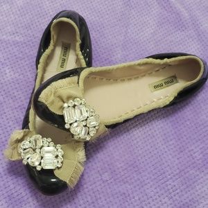 Miu Miu Embellished flats
